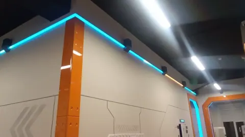 Подсветка потолка и комнаты отдыха